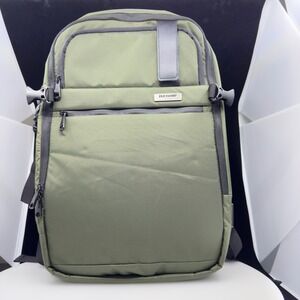 Duchamp London Backpack Mens OS Olive Green Excellent Tech Laptop Bag